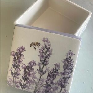 Lavender Floral Ceramic Box